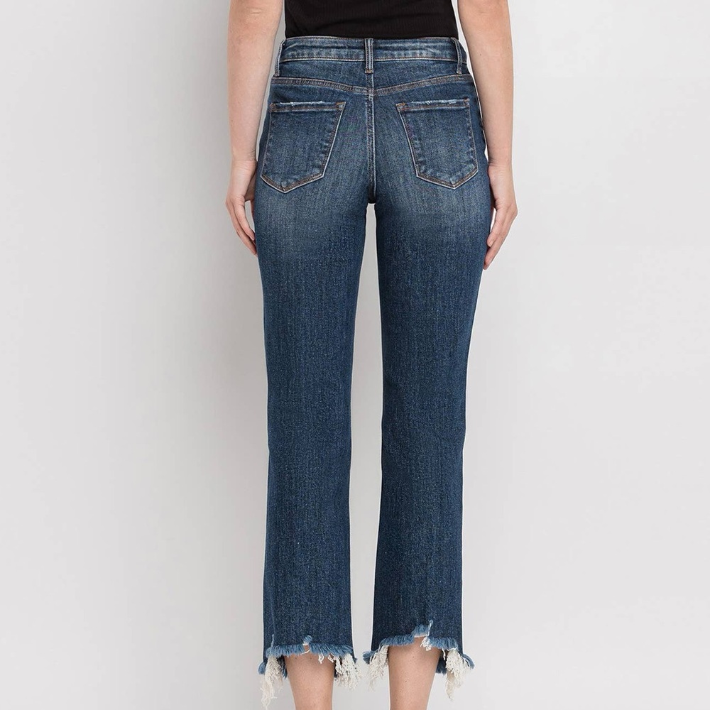Lovervet by VERVET High Rise Crop Straight Jeans - Women’s size 25 - Picture 5 of 11